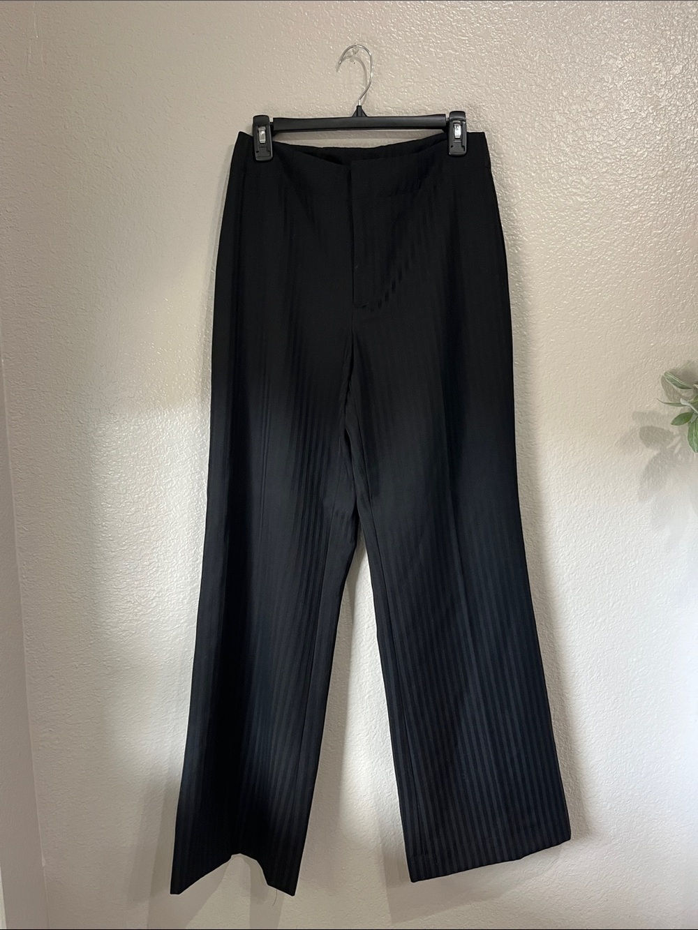 Banana Republic Black Pinstripe Women’s Dress Pants Sz 8 Office Business TC0495